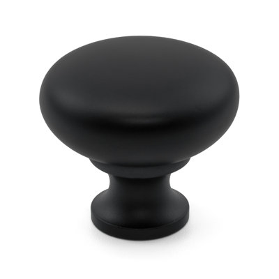 Bouton rond noir de 1 1/4 po de diamètre de la collection classique