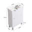 Meuble-lavabo contemporain avec lavabo en céramique