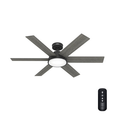  Ventilateur de plafond à 6 pales de 52 po avec lumières et télécommande Donatella
