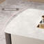 Table basse blanche en acier au carbone