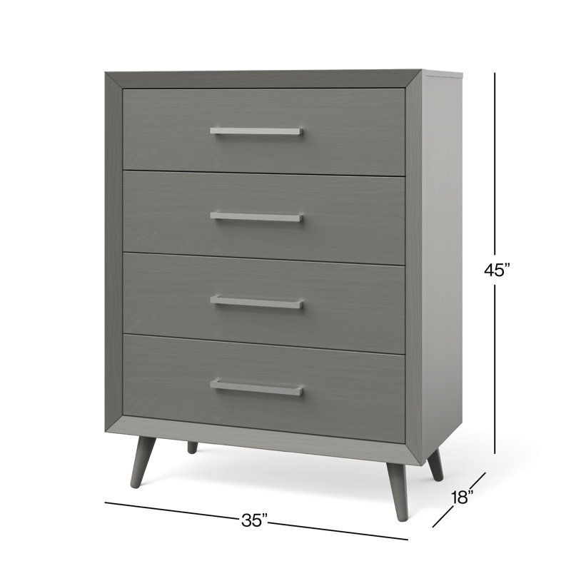 Commode 4 tiroirs Cranbrook, Light grey