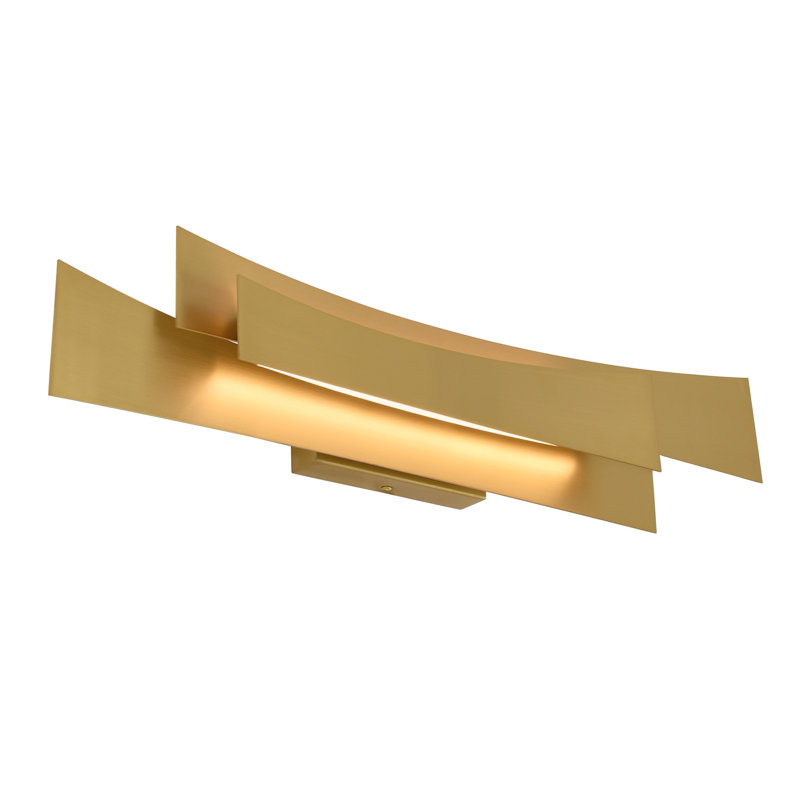 24'' Modern LED Brass Vanity Light for Bathroom, Powder Room, Bedroom – Integrated LED – BACL Certified, Brass