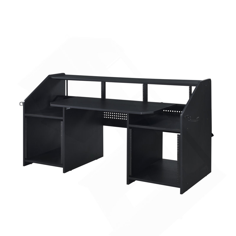 Bureau de musique à finition noire