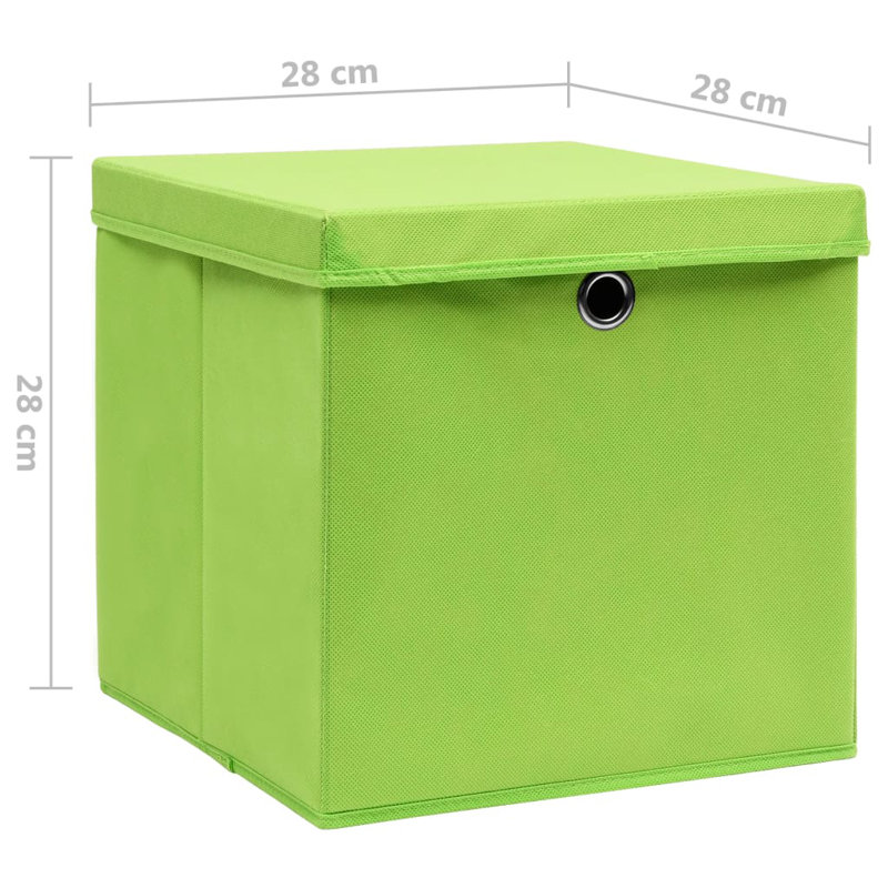 Rebrilliant Fabric Bin, Green