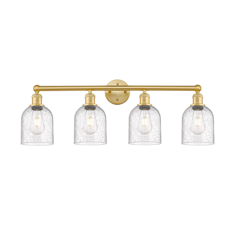 Odaniel 4 - Light Dimmable Vanity Light, Satin Gold, Seedy