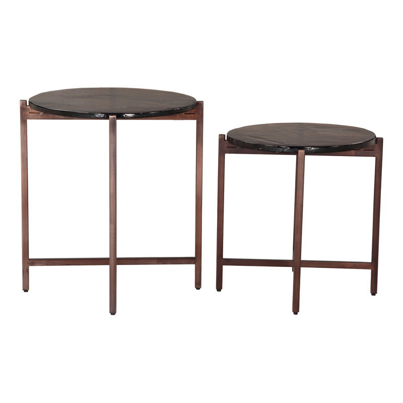 Ensemble de 2 tables gigognes Modern