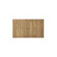 Table basse d'extérieur en bois d'acacia, brun clair, H 14 po x l 23,5 po x L 39,5 po