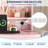  Vanity Desk with Mirror and Lights - Modern Makeup Dressing Table with Outlets, Storage Stool, 4 Drawers & Hair Dryer Holder - 3 Colors LED Vanity Mirror, Vanities for Bedroom-832642356