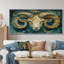 Vert, jaune, astrologie, Bélier, réveil II - astronomie Bélier, art mural, salon-106113211-106113214