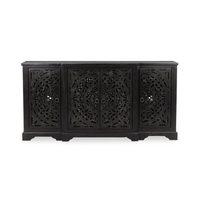 Clairabelle 72'' W Solid Wood Sideboard, Harvest Walnut