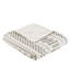 Housse de couette pour lit double / grand lit en coton avec attache 100% pure et gris anthracite
