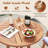 39'' Outdoor Acacia Wood Bar Table w/ Slatted Tabletop for Garden Deck