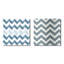 Chevron contemporain blanc et gris - formes abstraites carrées, ensemble de 2 collages carrés-101843185-101843189