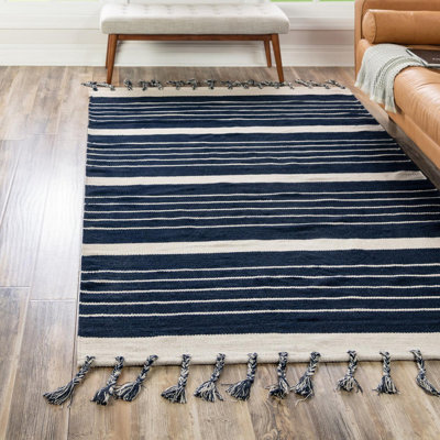 Iustin Cotton Striped Indoor Rug