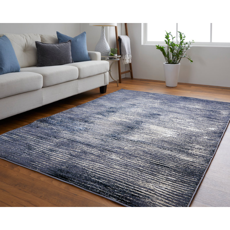 Striped Indoor Rug, Rectangle 5' x 8'