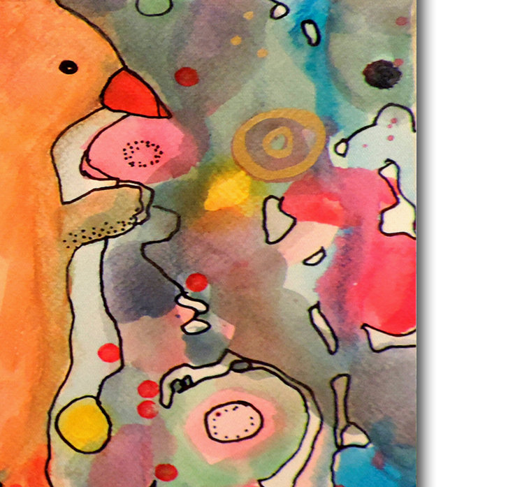 Sylvie Demers Primerose Abstract Canvas Wall Art