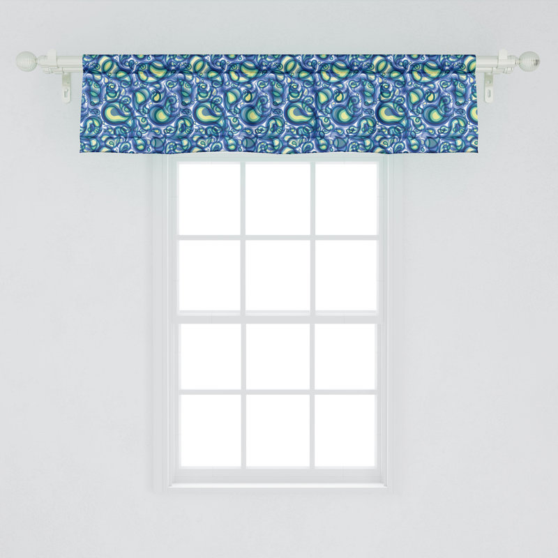 Ambesonne motif cachemire lot de 2 gouttes de pluie inspirées de l'art bleu et vert, L 54 po x L 12 po