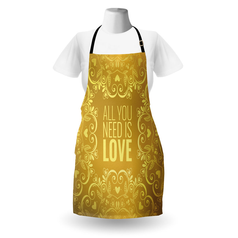 No Pattern Bib Apron