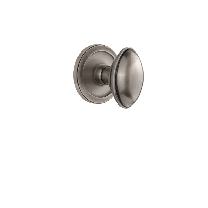 Bouton de porte Grandeur Circulaire Rosette, Étain antique, 2 3/8"