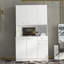 70,87 po de hauteur avec garde-robe et armoire de cuisine, avec 6 portes, 1 tablette ouverte et 1 tiroir