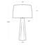Grande lampe de table en albâtre Quatrefoil