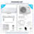 1,2000 BTU Smart Control Air Conditioner Mini Split Heat Pump Set with Timer with Remote Included