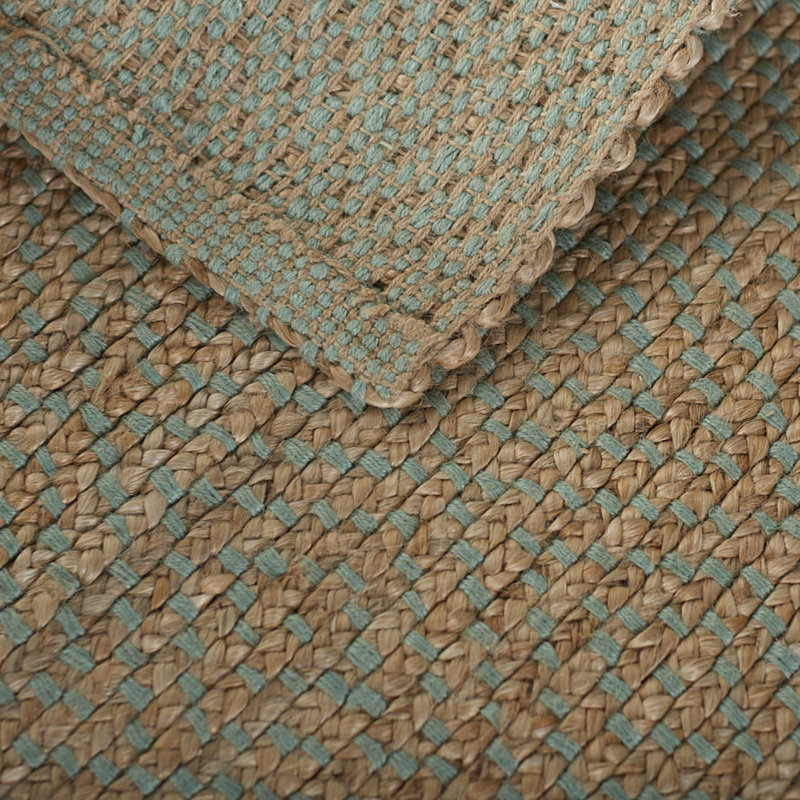 Tapis beige à motif géométrique tissé à plat à la main Chester, Tapis de couloir 2 pi 6 po x 10 pi