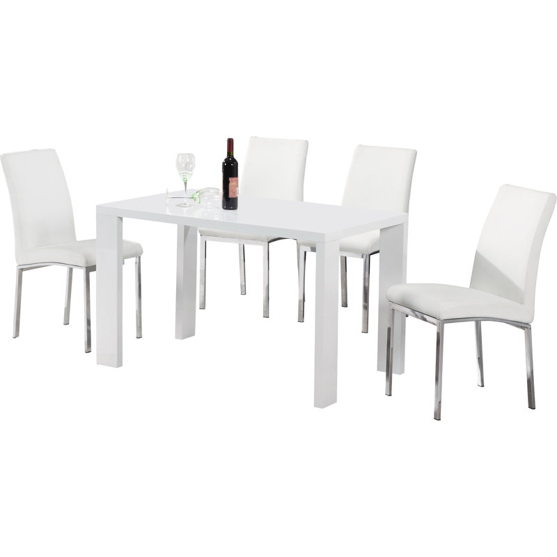 Joshua Upholstered Side Chair, White
