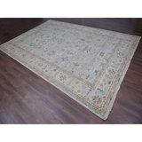 Verbia One-of-a-Kind Rectangle 12'0" X 17'9" New Age Area Rug in Grey