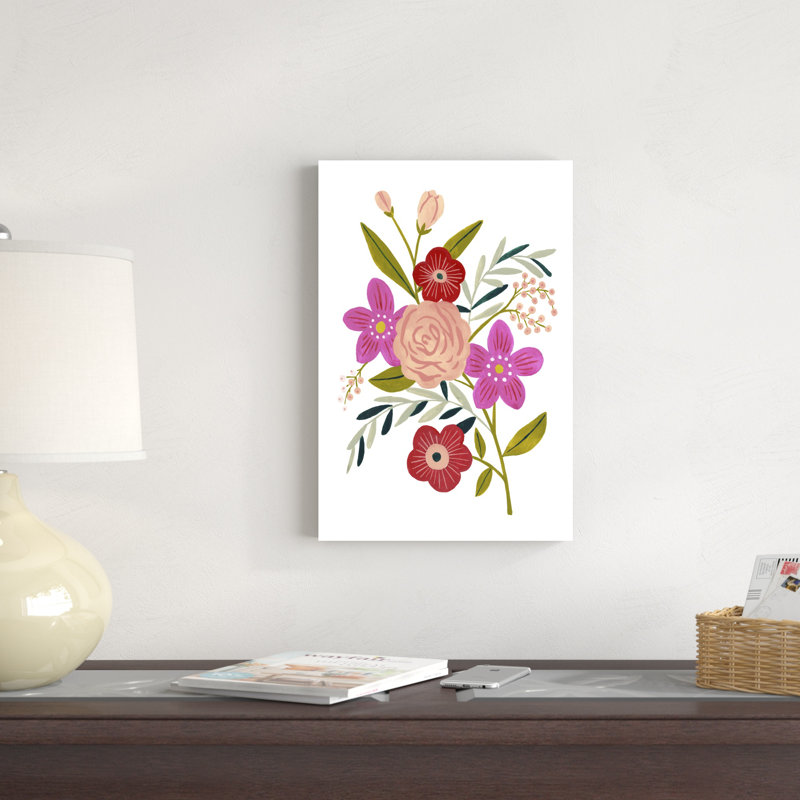 " Simple Flora II " Painting, 18" H x 12" W x 1.25" D