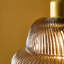 22cm Glass Pendant Light - Gold