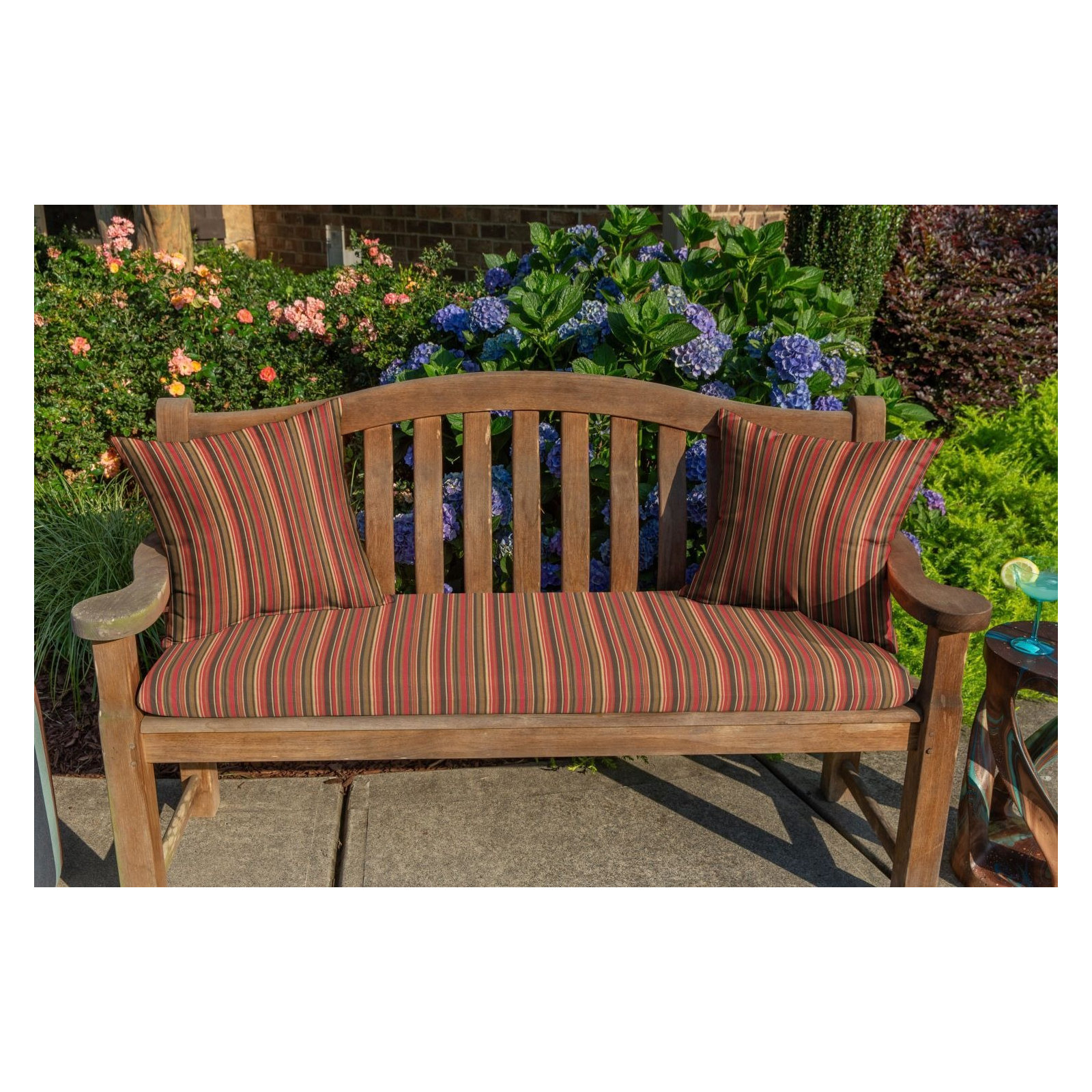  Outdoor Square Pillow Cover & Insert, 15"H x 15"W, Dorsett Cherry Sunbrella®