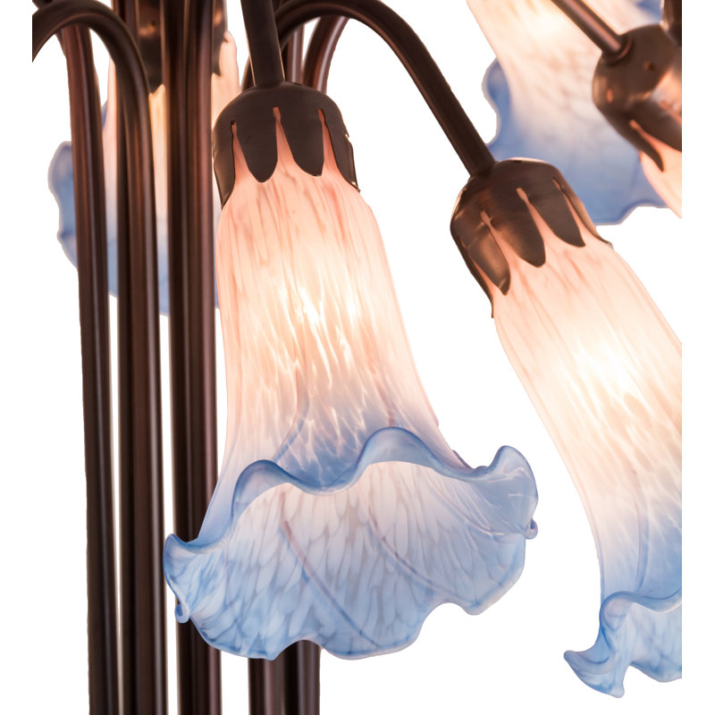 Meyda Tiffany & Stained Glass Table Lamp, Pink
