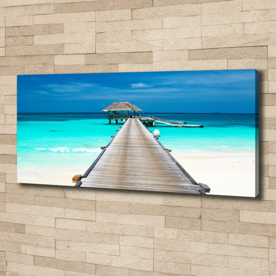 Wooden Pier - Wrapped Canvas Print