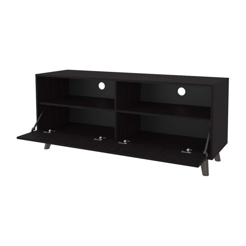 Wengue TV Stand With Open Storage And 1 Door