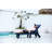 5 Outdoor Chaise Lounge, , With Wheels & Cup Holder, Weather , For Pool, Deck, Poolside Oversized Lounge Chair 5 Positions, Patio Poolside,-120996542