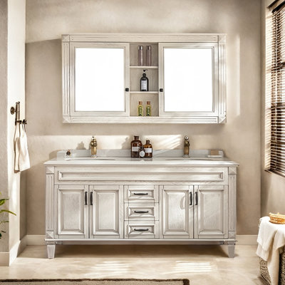 Meuble-lavabo sur pied American Retro