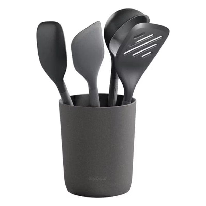 Zyliss 5-Piece Silicone Kitchen Utensil Set - Grey