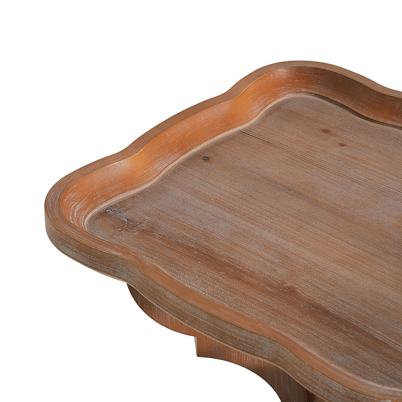 Table de bout en faux bois Calhoun, Naturel / naturel