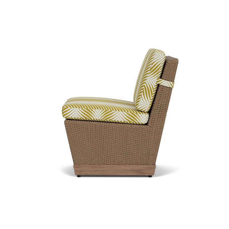 Charisma Outdoor Dining Side Chair, Clock Out Dew