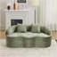Canapé courbé vert avec accoudoir rond, canapé à compression avec 2 coussins, canapé pour petit espace, salon, chambre à coucher, sans assemblage-709501110