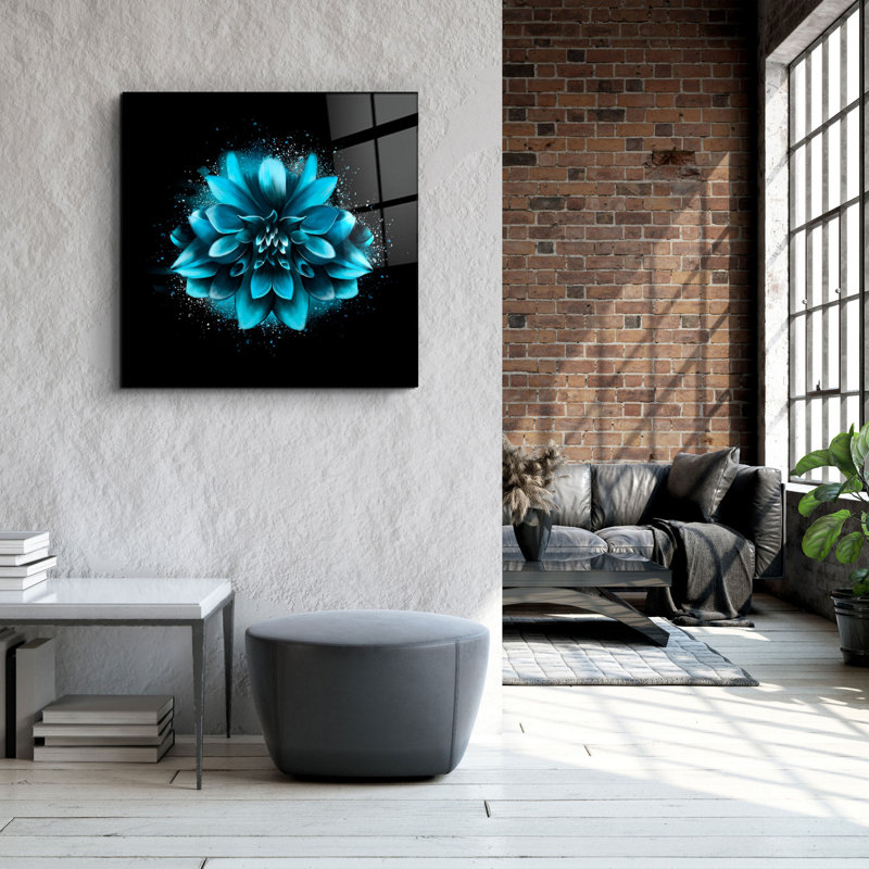 Élégante peinture décorative en verre trempé, 40 x 40 po | 100% verre trempé, épaisseur: 0,16 pouce | Impression UV pour des couleurs éclatantes et une durabilité | Parfait pour la décoration intérieure et les amateurs d'art