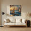 Hawaiian Outrigger Canoes, art mural en métal rose-184831474