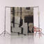 Tapis décoratif moderne à motif abstrait noir et beige-507909429