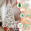 Arbre de Noël 7 pi avec 450 lumières DEL blanc chaud-1393914010
