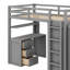 Lit mezzanine avec bureau à tiroirs et garde-robe intégrés-914793215-914793214