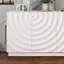 Buffet 59 po avec grain spiralé et armoire moderne à 4 portes pour le rangement de la cuisine ou du salon, blanc-1522547013