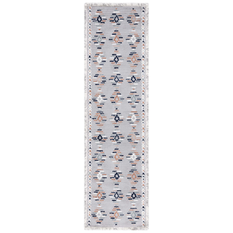Khallil Performance Geometric Rug, Runner 2'2" x 8'