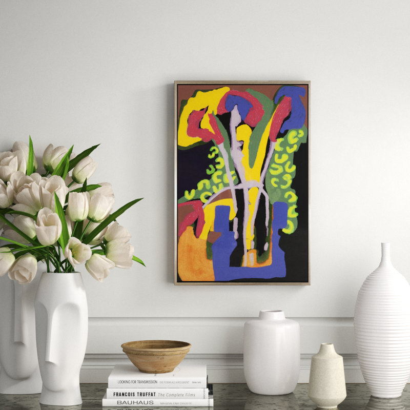 Floral In Orange Painting