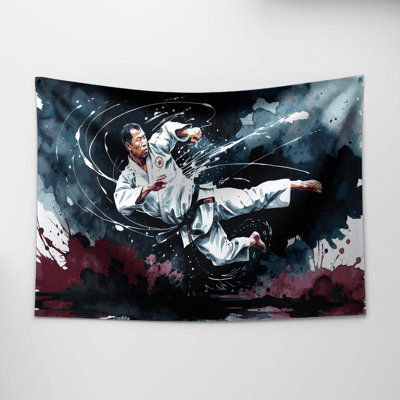 Sports Karate Wall Tapestry